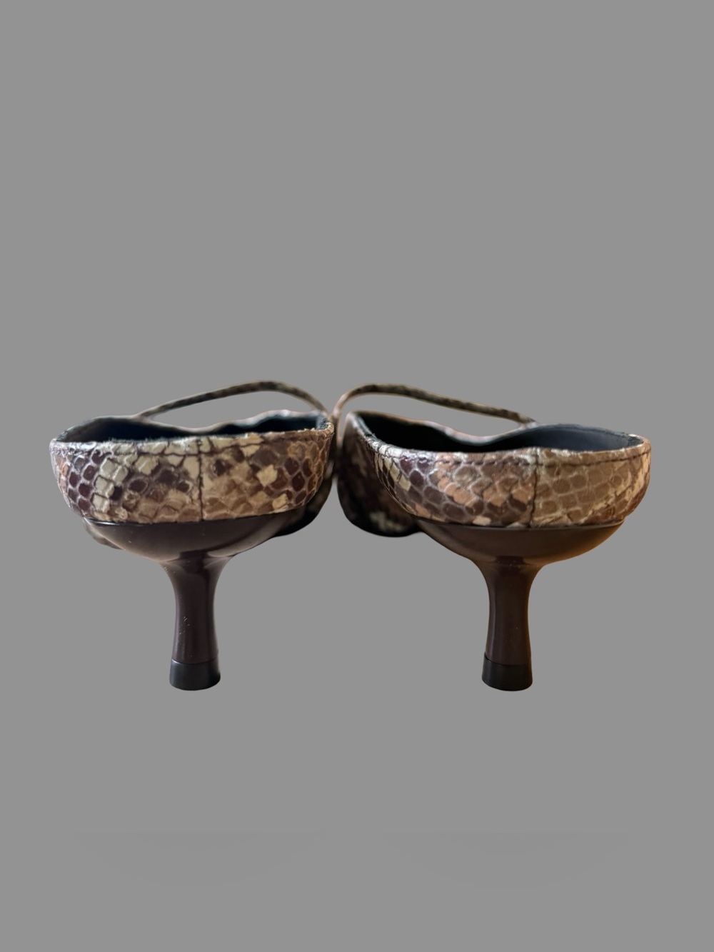 Simkhai Snake Print Pointy Toe Slip On Kitten Heel Mules US8/ EU38 NWOT ($495) - Picture 3 of 6